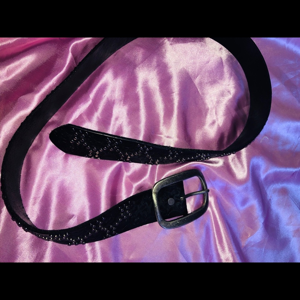 Studded Patterned Belt